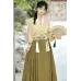 Gold Osmanthus 金桂词 - New Chinese Style Top & Shawl & Ma Mian Skirt Set