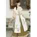 Gold Osmanthus 金桂词 - New Chinese Style Top & Shawl & Ma Mian Skirt Set