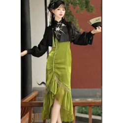 Gilt Lily 鎏金百合 - New Chinese Hanfu Set