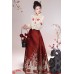 Splendid-Peony 锦瑟 - New Chinese Style Top & Mamian Skirt Set Splendid-Peony 锦瑟 - New Chinese Style Top & Mamian Skirt Set