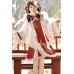 Song Longchun 颂龙春 - Han Chinese Style New Year Hanfu Shawl & Dress Outfit