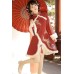 Song Longchun 颂龙春 - Han Chinese Style New Year Hanfu Shawl & Dress Outfit