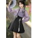 Iris & Ink Butterfly 鸢尾墨蝶 - Han Element Daily Top & Suspender Skirt Hanfu Set Iris & Ink Butterfly 鸢尾墨蝶 - Han Element Daily Top & Suspender Skirt Hanfu Set