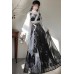 Crane Feather 鹤羽 - Miao Jiang Element Exotic Hanfu Set