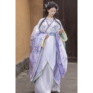 Myriad Blossoms 三千繁花 -  Han Dynasty Straight Hem Robe Hanfu Set