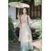 Raindrop Green Lotus 落雨青荷 - Song Dynasty Style Qiyao Ruqun Hanfu