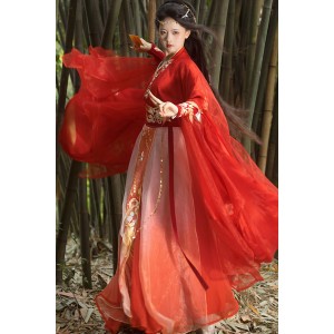 Scarlet Feather 赤火琉羽 - Wei jin Style Qiyao Ruqun