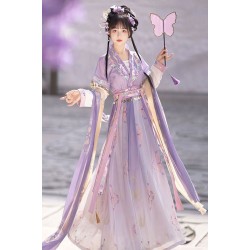 Campanula 拂铃花 -  Tang Dynasty Hanfu Beizi Qiyao Ruqun