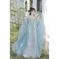 Agarwood 沉香亭 - Tang Dynasty Hanfu Qixiong Hezi Skirt